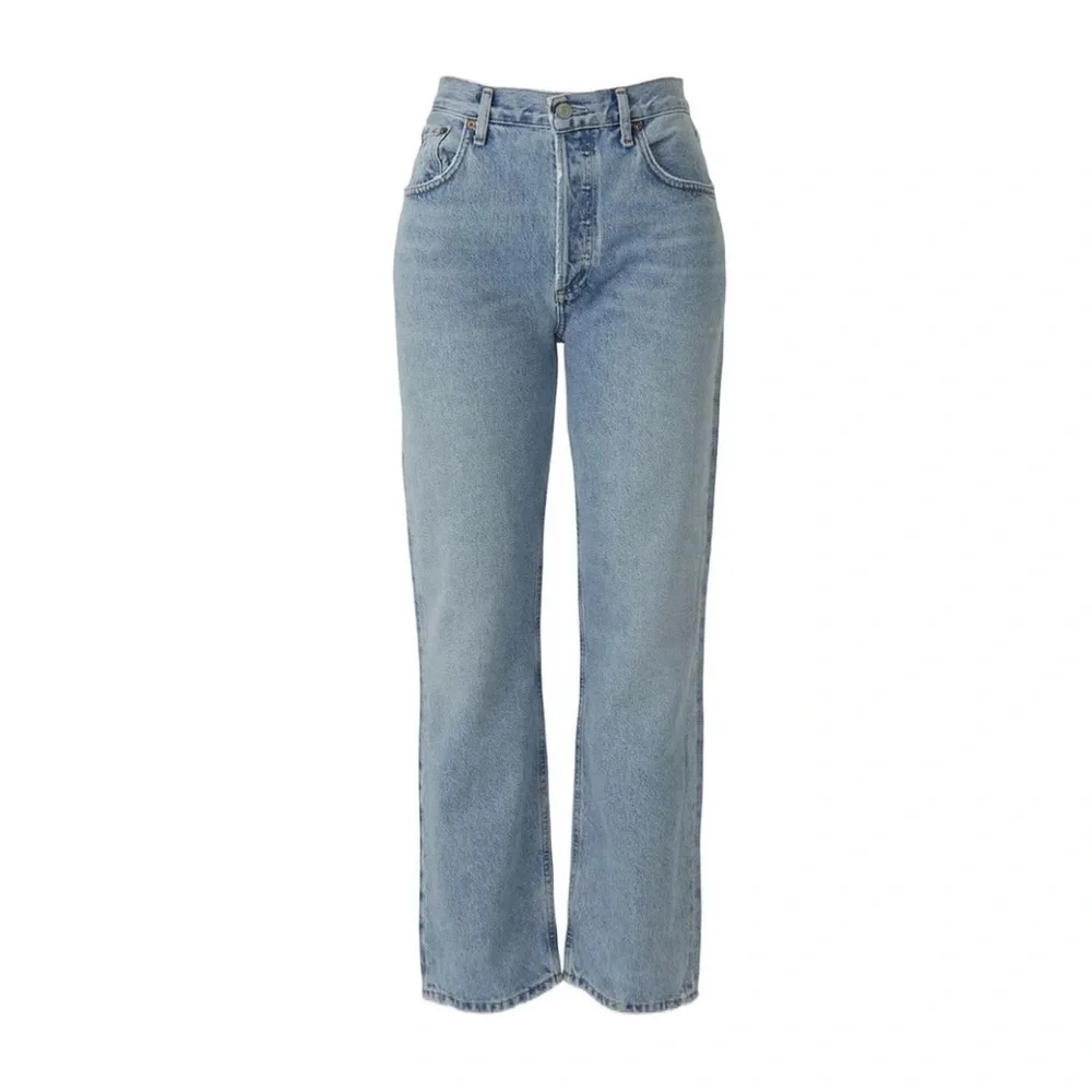 AGOLDE Ripley Cotton High-Rise Straight Jeans in Riptide - Picture 1 of 9